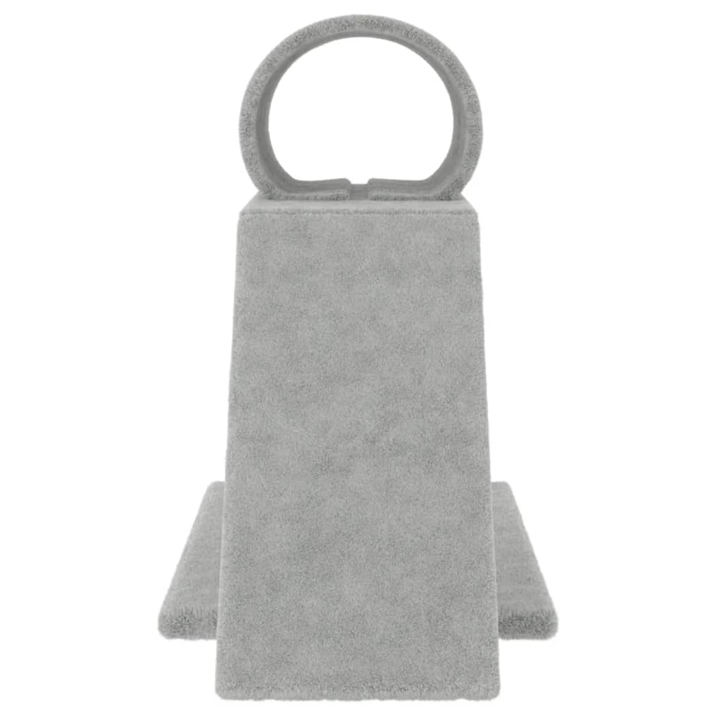 Arranhador para gatos vidaXL com túnel e escada, cinza claro, 55,5 cm