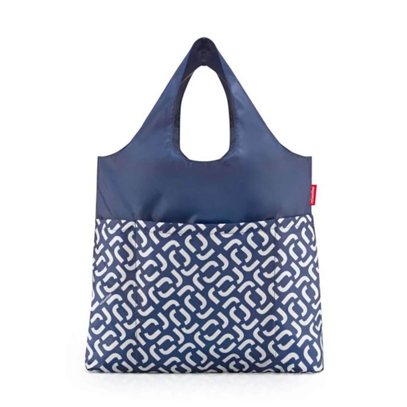 Sac shopping Mini Maxi Shopper Plus 60 cm Signature Navy