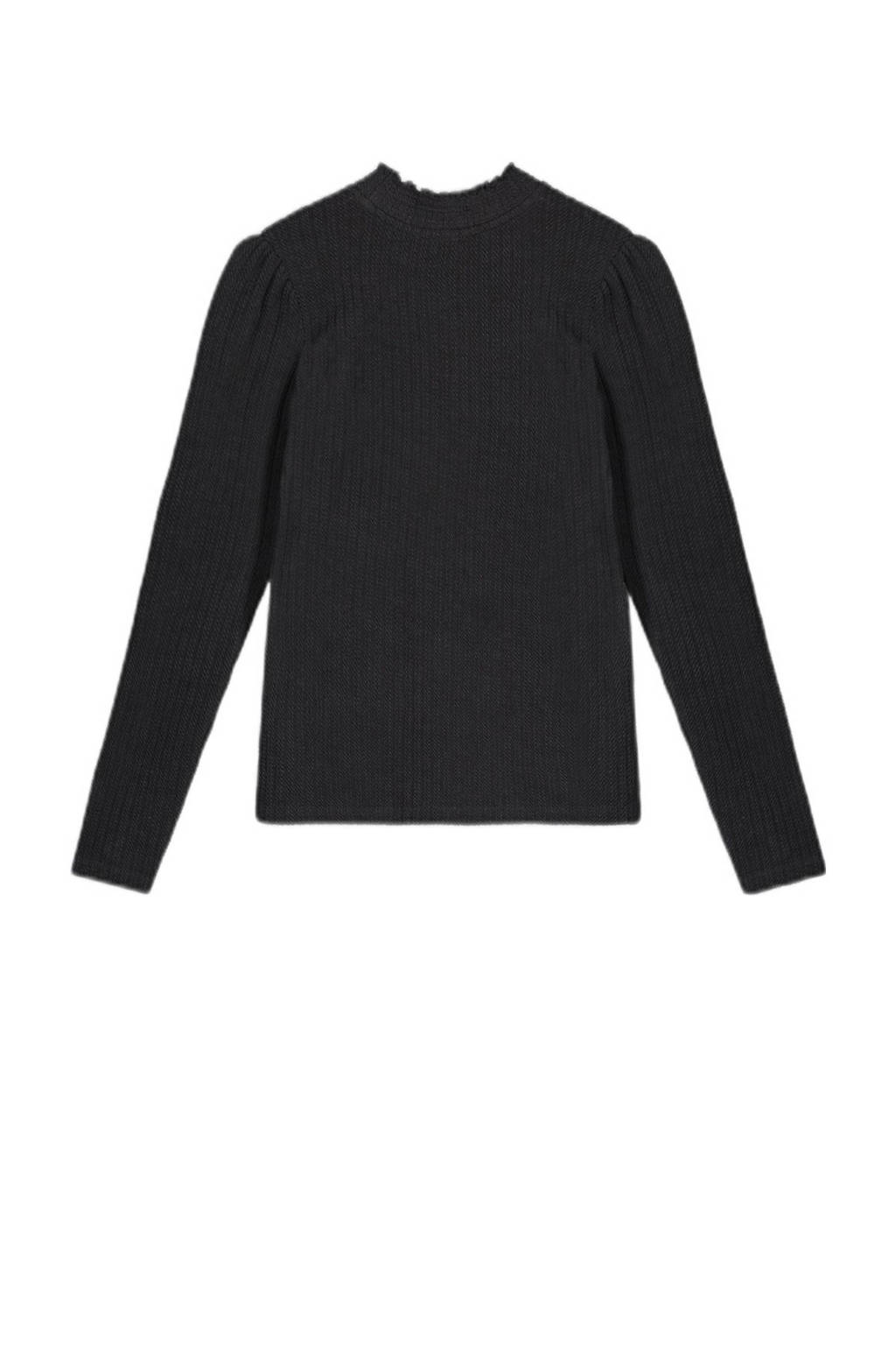 NoBell’ longsleeve Kobus met 3D applicatie zwart