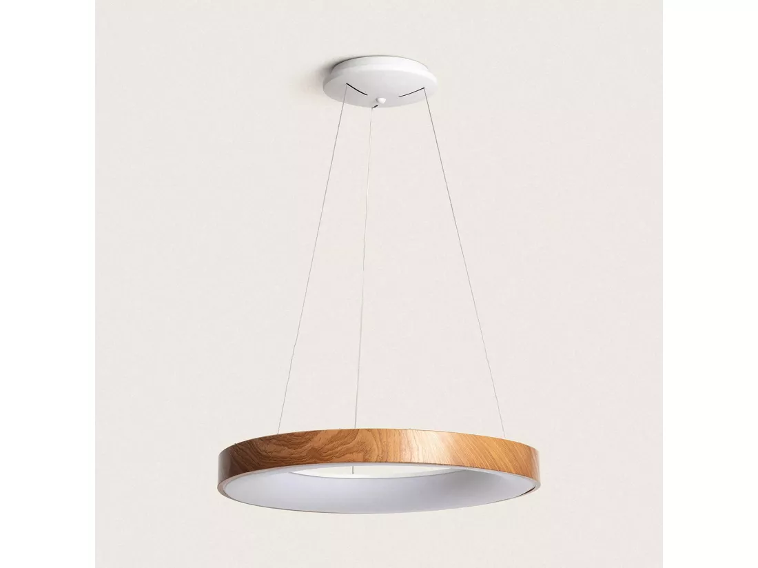 Suspension LED 50W Métal CCT Sélectionnable Jacob-L Marron CCT