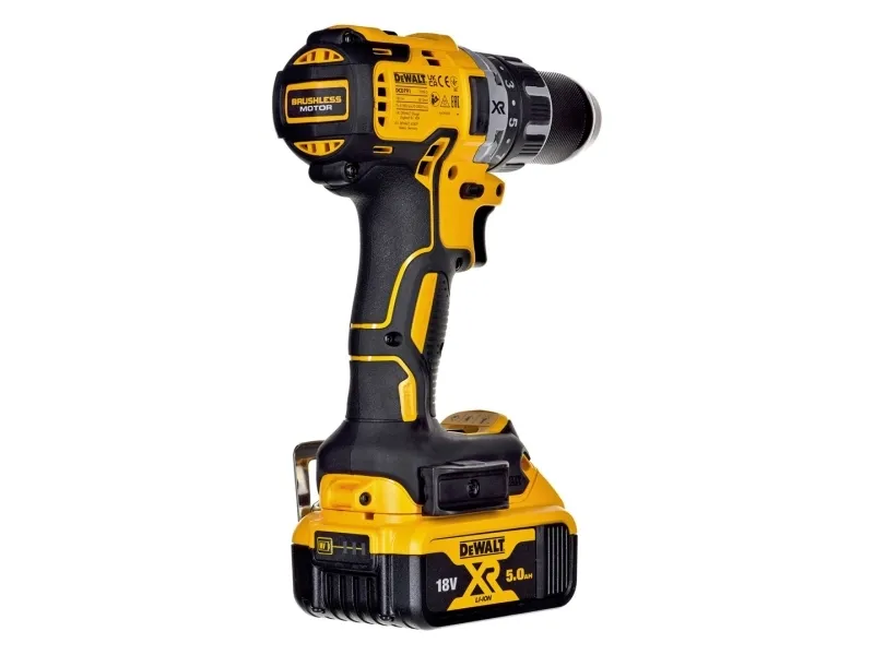 DeWALT DCD791P2 - Bor/driver - ledningfri - 2-hastigheders - nøgleløs borepatron 13 mm - 70 N·m - 2 batterier - 18 V