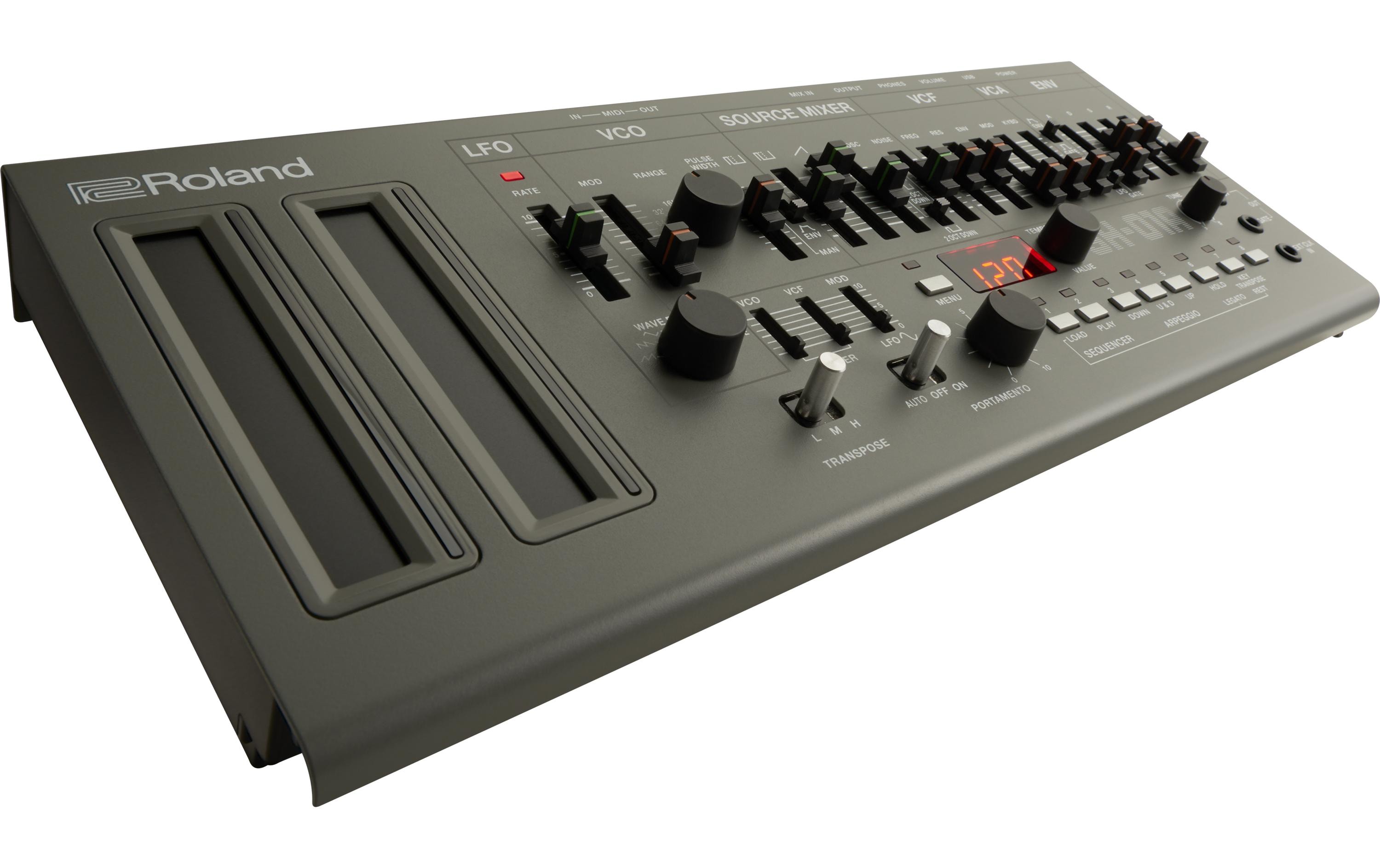 Synthesizer SH-01A<br>Viermal mehr Sound in einem kompakten Gehäuse