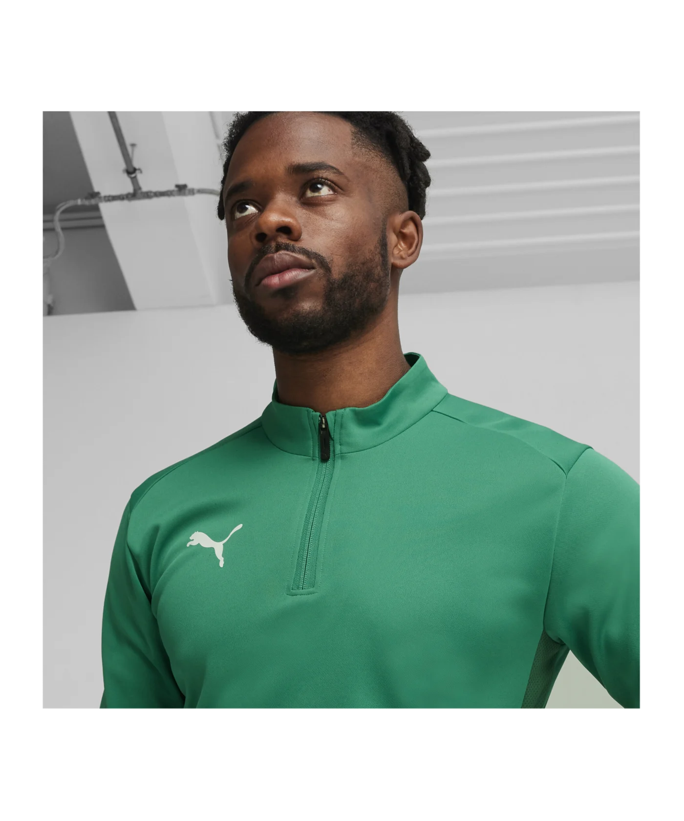 PUMA teamGOAL Training 1/4 Zip Sweatshirt Grün F05