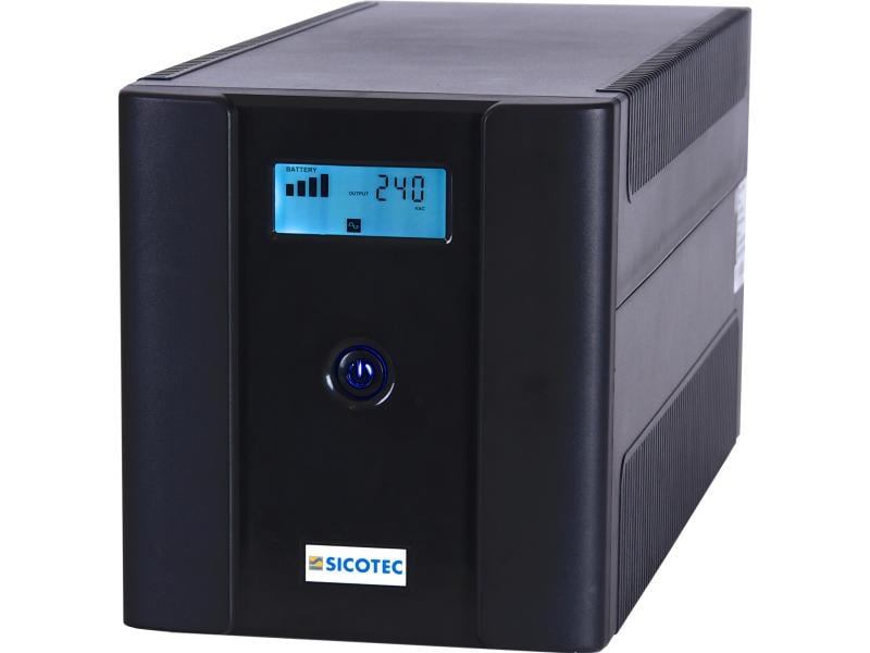 SICOTEC USV USV PCM RPT 2000 AP 2000 VA / 1200 W Professionelle USV im Einstiegs-Segment mit LCD-Display