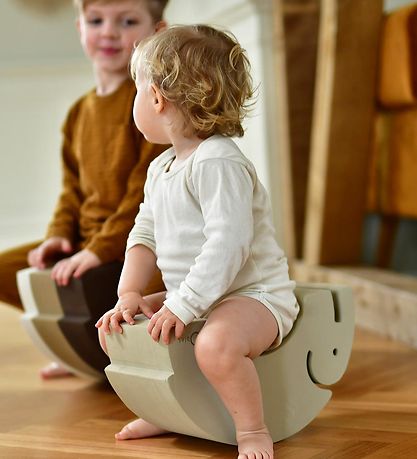 bObles Elefant - Klein - 37x16x21 cm - Sand Grey