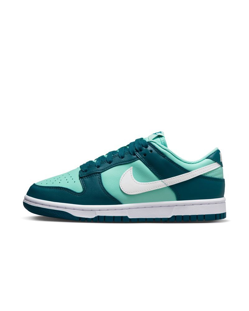 Chaussures Nike Dunk Low Vert & Bleu pour femme