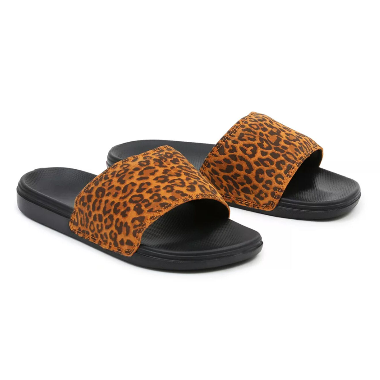 Vans Mules en Velours de Cuir WM La Costa Slide-On léopard
