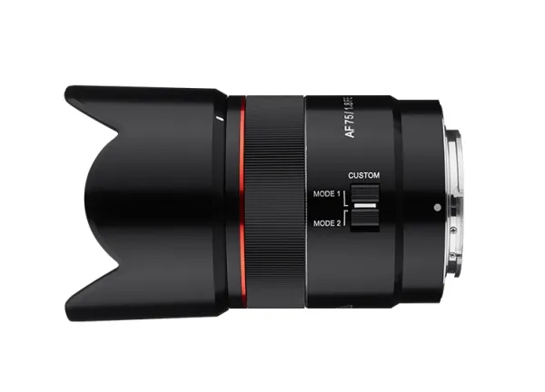 Samyang AF - Telefoto objektiv - 75 mm - f/1.8 FE - Sony E-mount - for Sony Cinema Line; a VLOGCAM; a1; a1 II; a6700; a7 IV; a7C; a7C II; a7CR; a7R V; a9 III