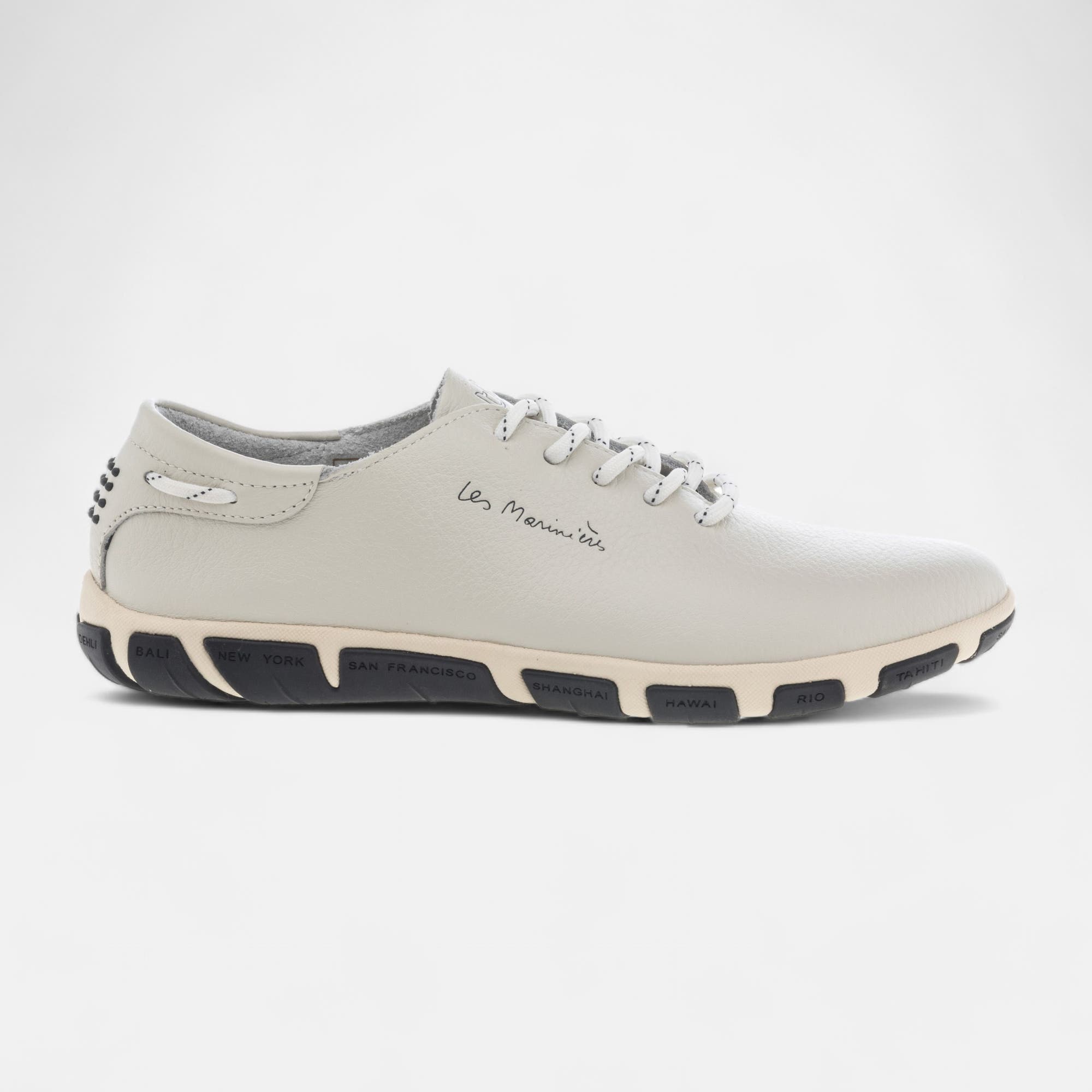 Baskets basses Femme en cuir blanc