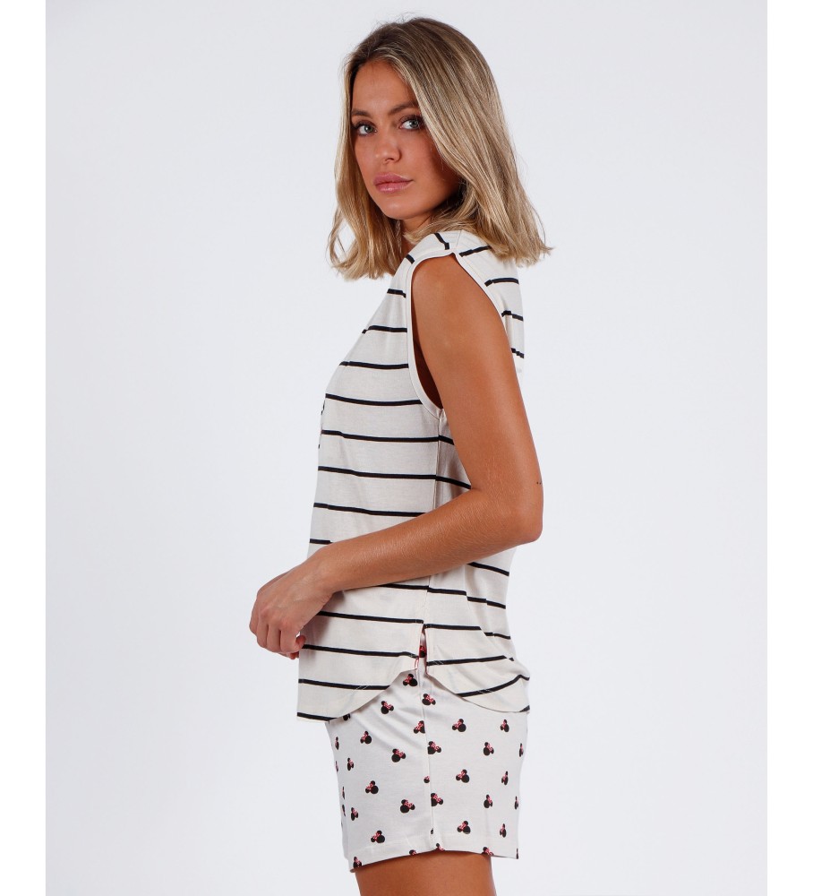 Disney Pijama Manga Cada Minnie Sequins