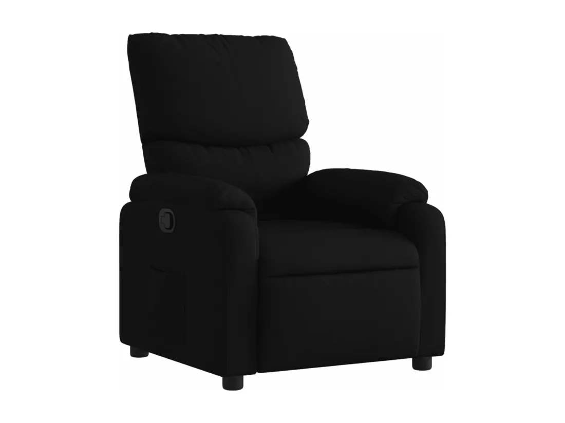Fauteuil inclinable Noir Tissu