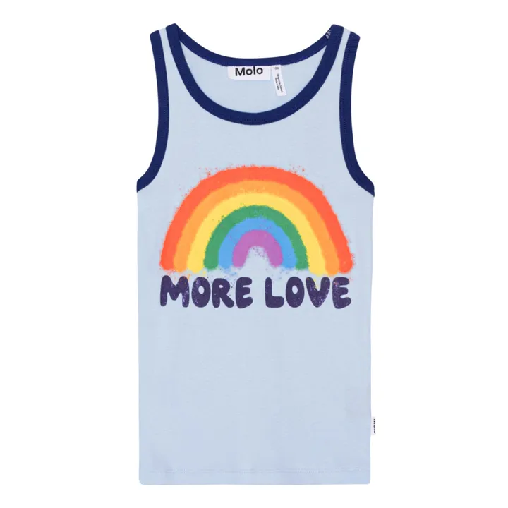 Molo Débardeur Rosie Arc en Ciel Coton Bio | Bleu pâle