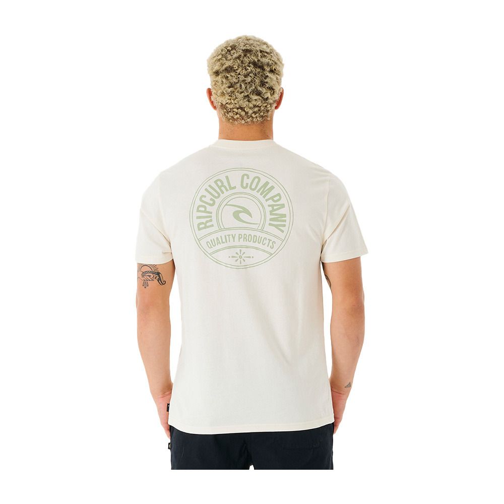 Rip Curl STAPLER - Tee-shirt Homme bone