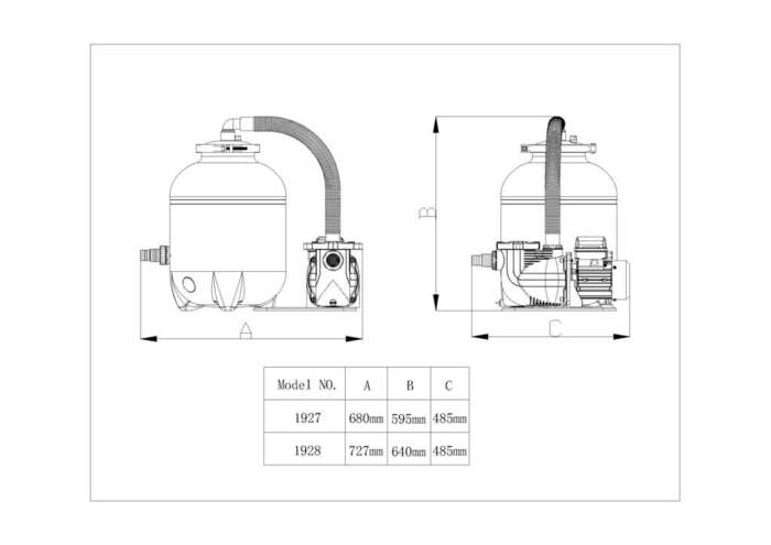 Filterballs system til pools 400 W – Swim & Fun