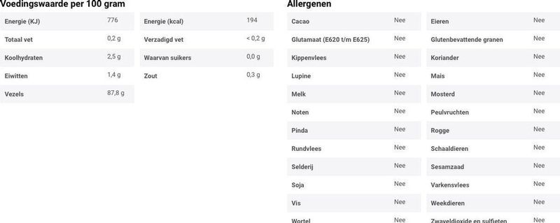 Mattisson - Psyllium Husk Vezels - Biologisch Vlozaad - 250 Gram