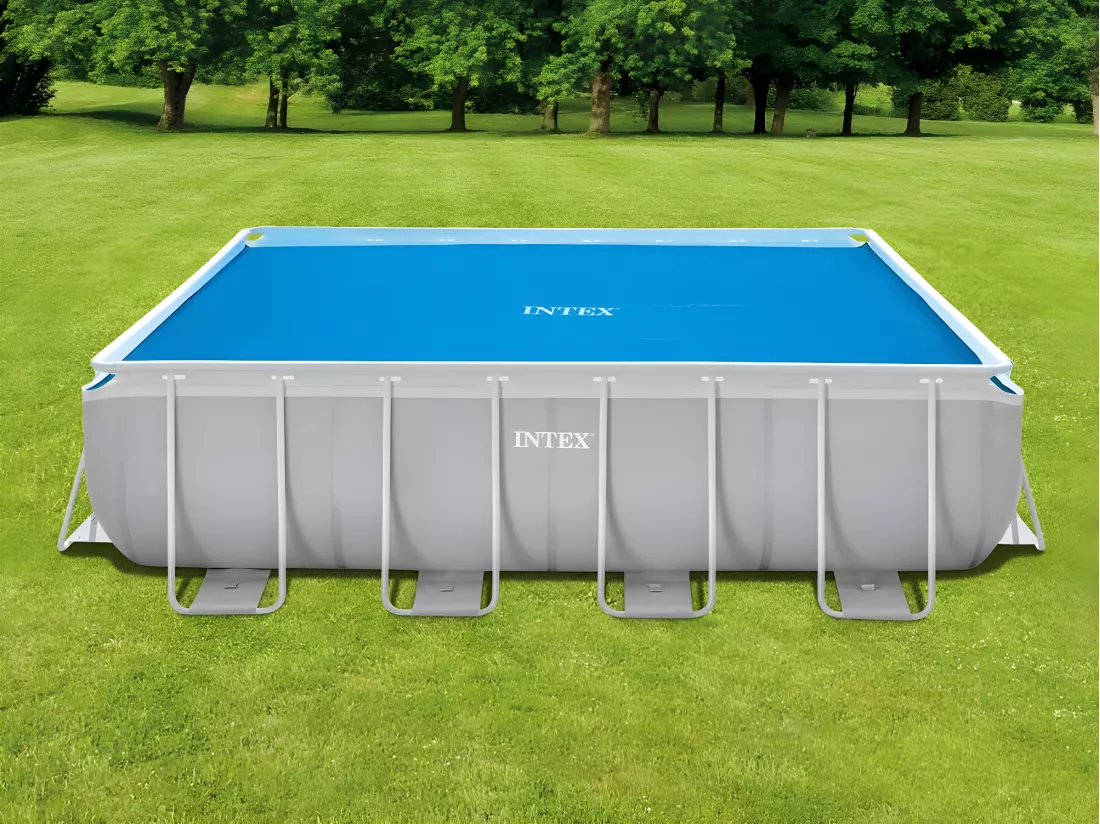 Bâche à bulles pour piscine tubulaire rectangulaire 4,00 x 2,00 m - Intex