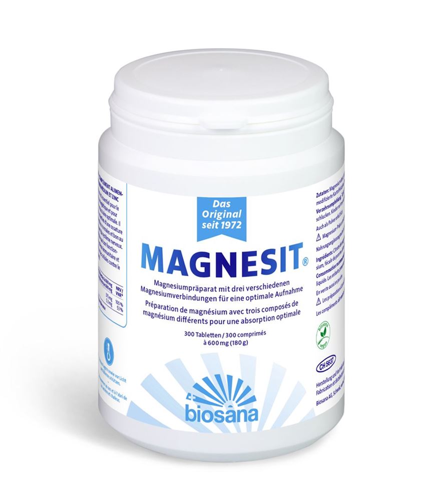 Magnesit Magnesium<br>300 Stück, Dose, Tablette