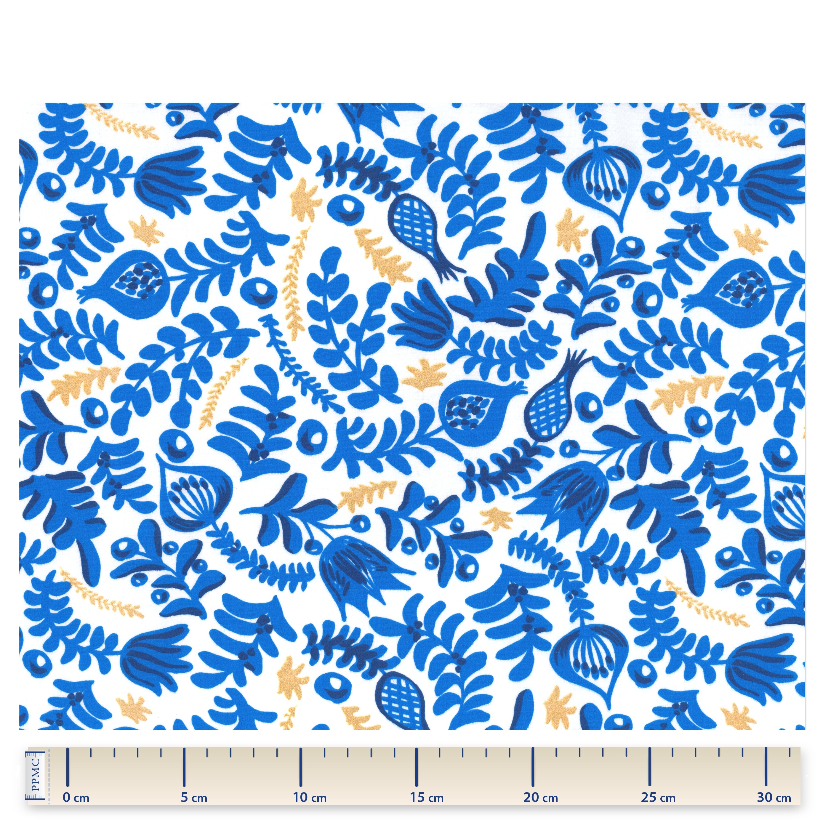 Coupon Tissu 1 M Passion Bleue