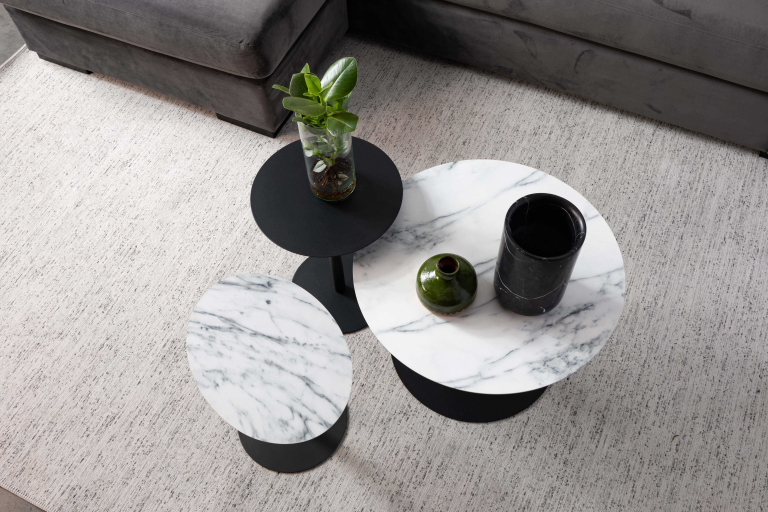 Zuiver Snow bijzettafel Ø60 zwart