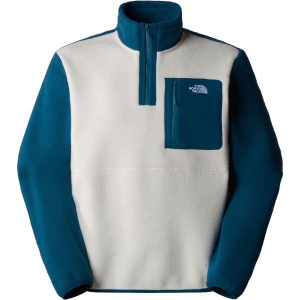 Sweat polaire THE NORTH FACE YUMIORI 1/4 ZIP WHITE DUNE/MIDNIGHT PETROL/MALLARD BLUE