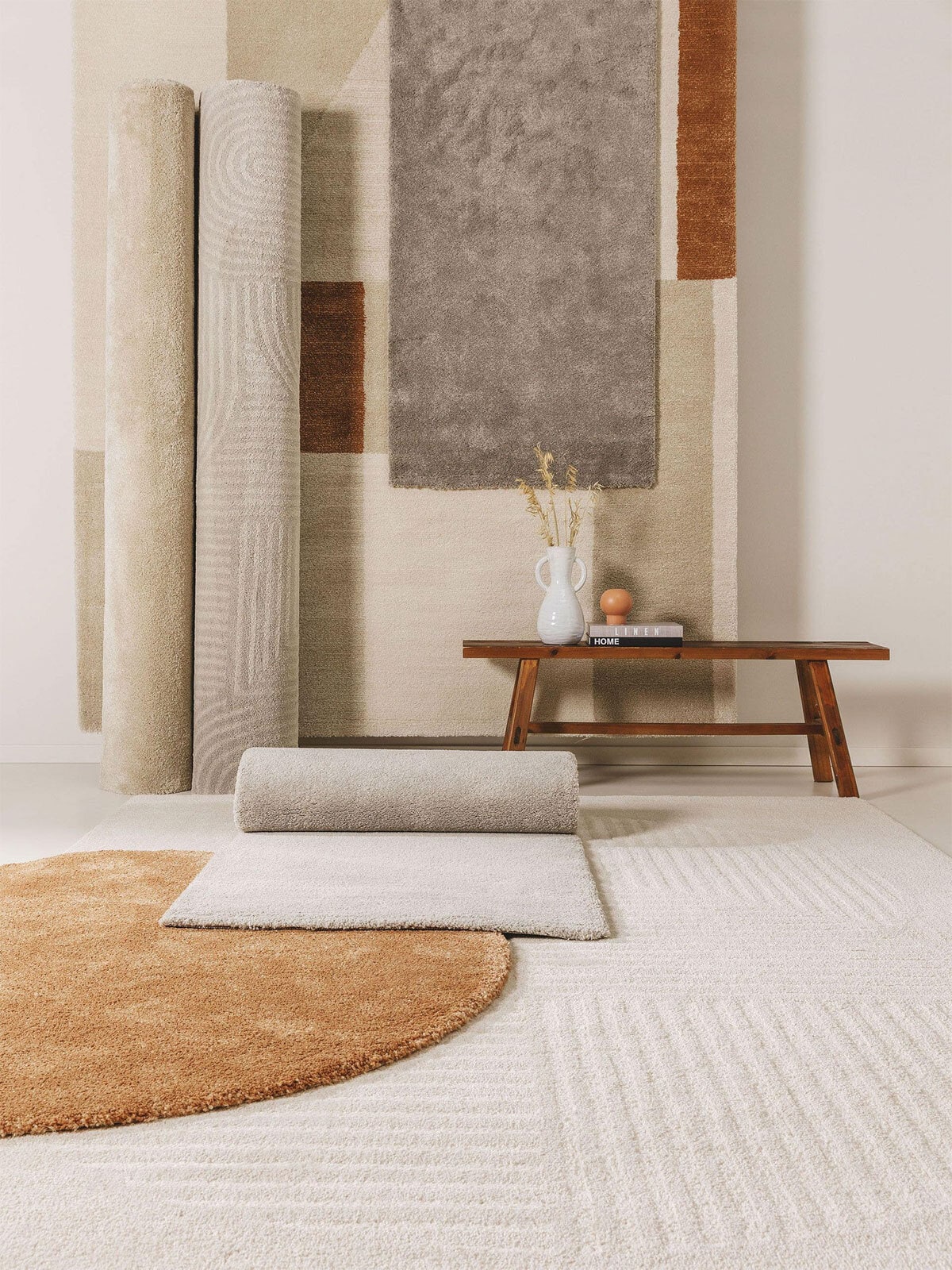benuta nest Teppich TACOMA 120 x 170 cm beige/braun