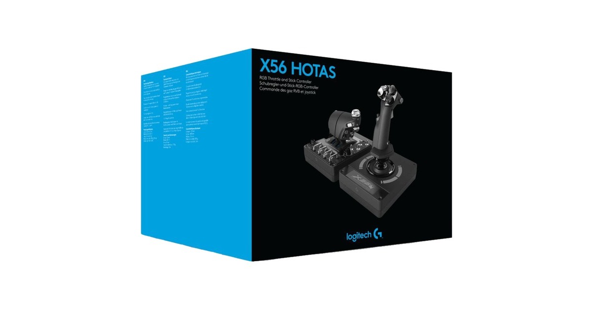 Logitech GX56 H.O.T.A.S. gaming hotas  (Zwart)
