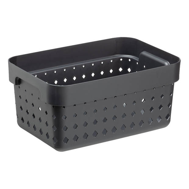 Seoul basket S recycled, Zwart