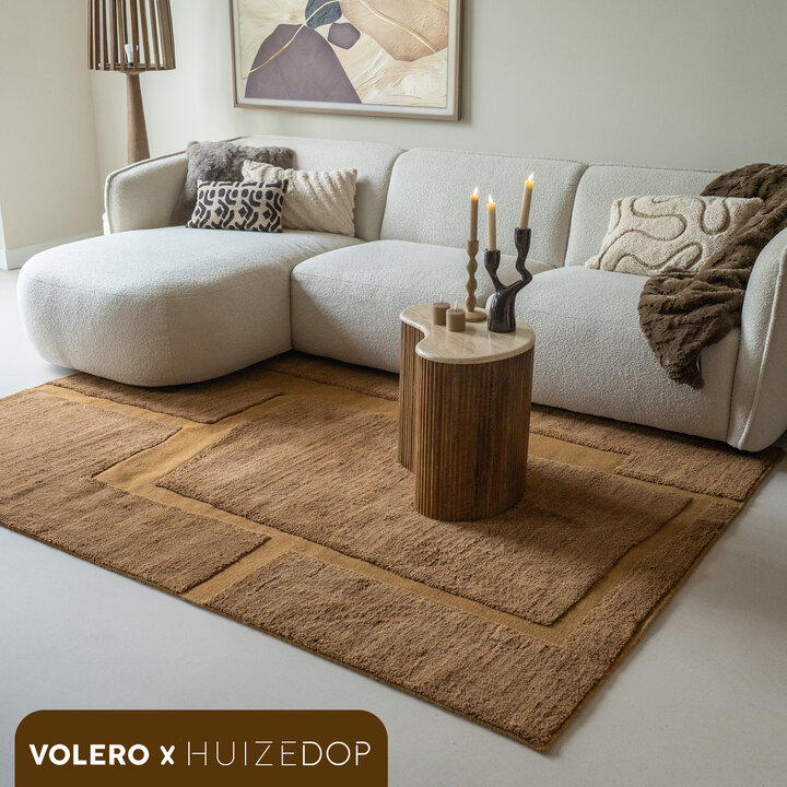 Wollen vloerkleed - Judith Pebble Bruin