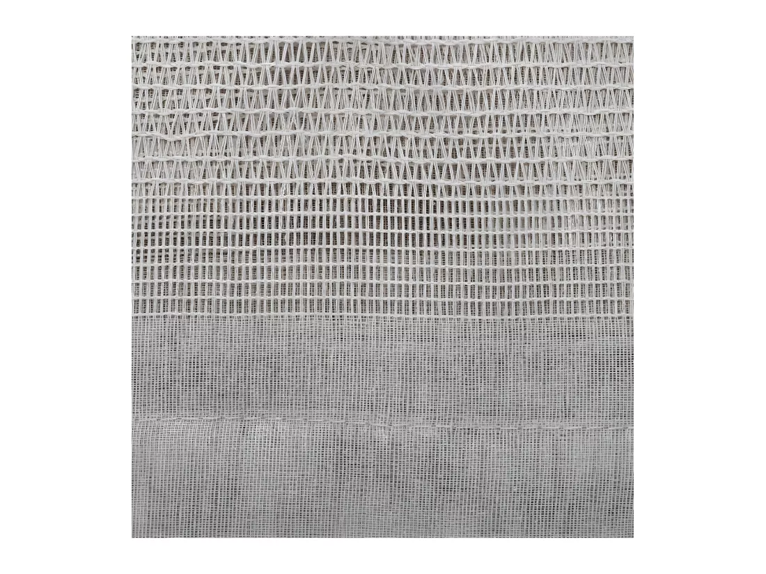 Voilage à œillets Beige effet lin avec motifs ajourés 140 x 240 cm
