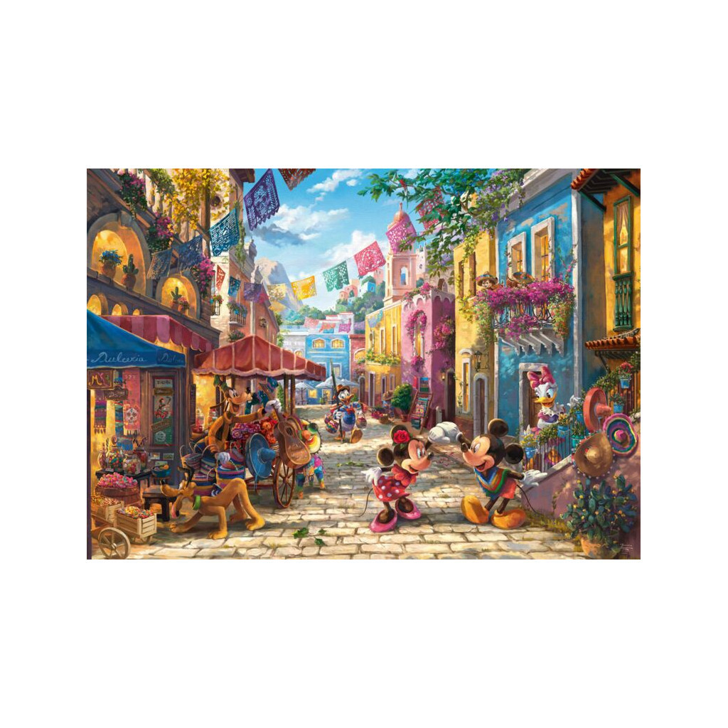 Puzzle Disney Kinkade - Mickey et Minnie à Mexico - 6000 pièces