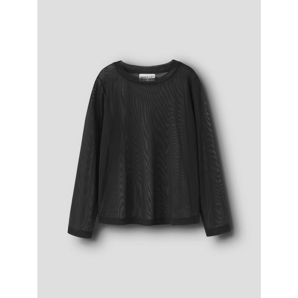 Køb Name It Black Nkfrophelia Ls Mesh Top