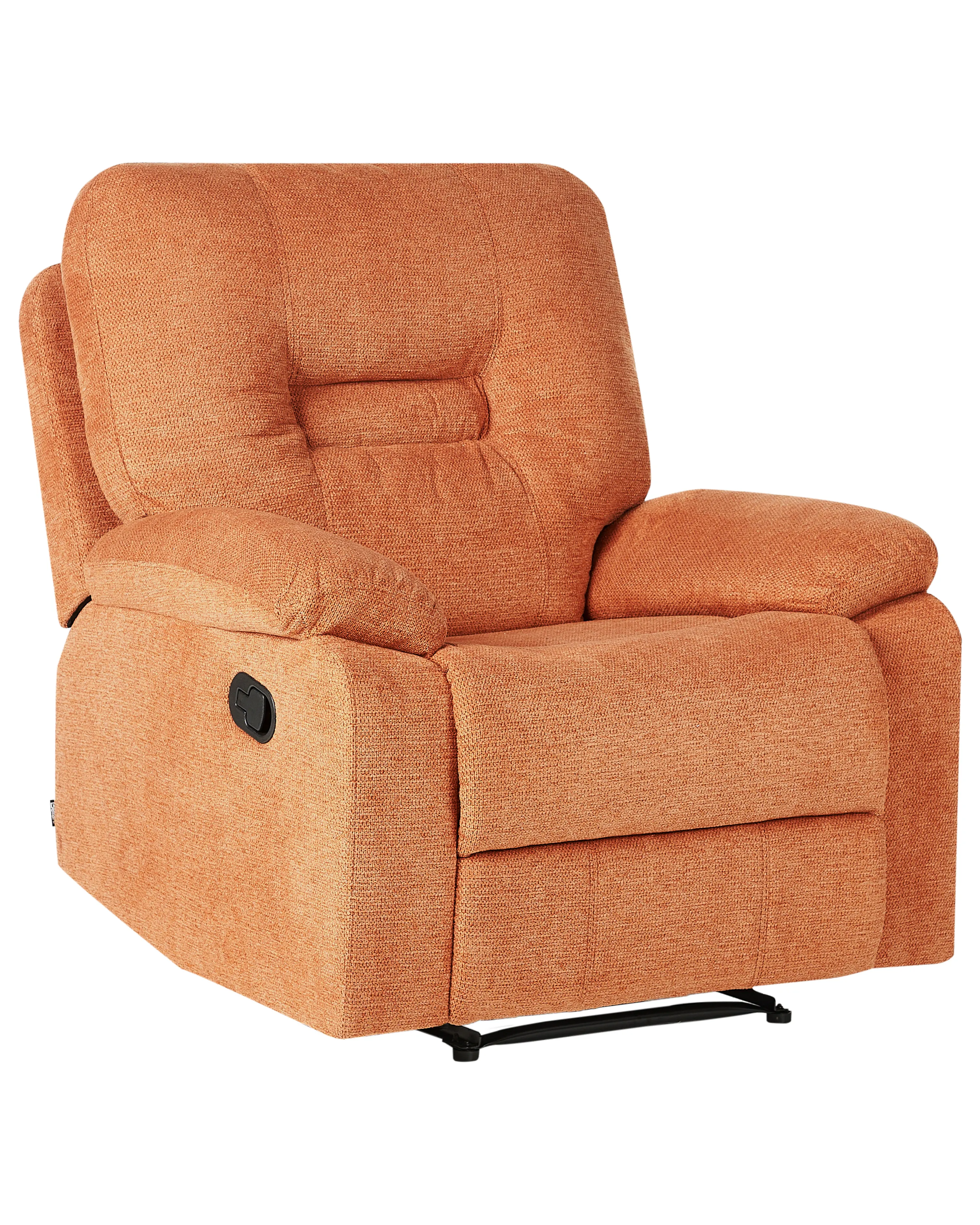 Relaxfauteuil BERGEN inclusief voetensteun Stof Oranje