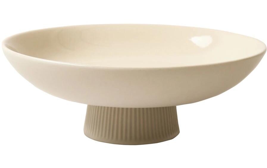 Schale Etagere 1 Stück, SandSchale aus Steingut