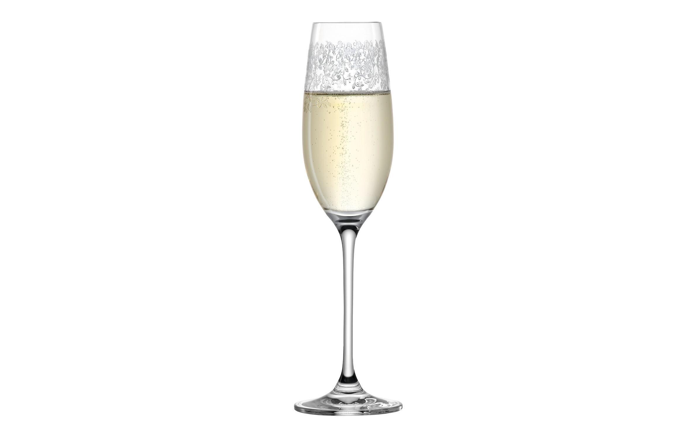 Sektglas Chateau 200 ml, 6 Stück, TransparentFestliche Gläser mit dezenter Gravur