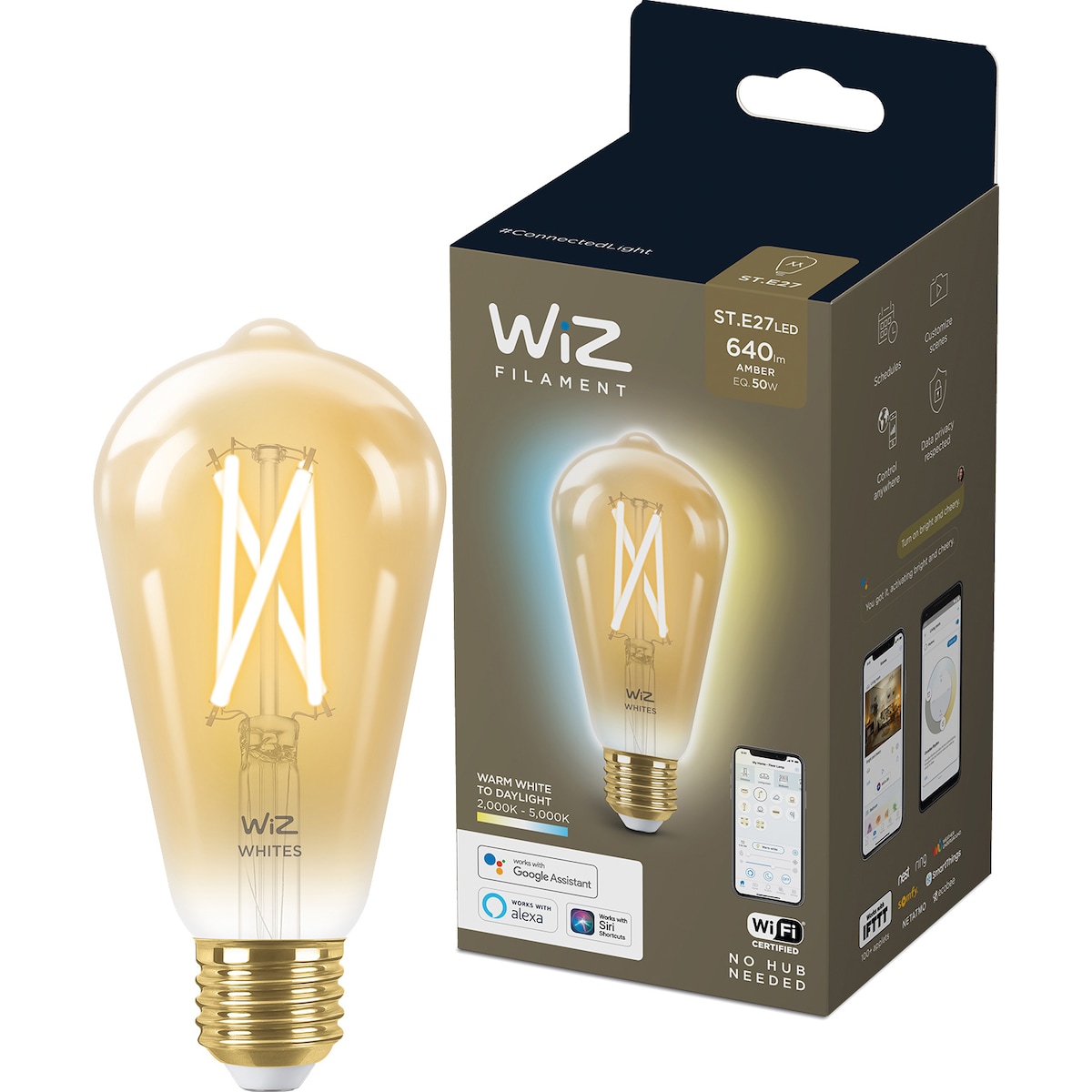 Wiz Light LED-pære 7W E27 871869978723300