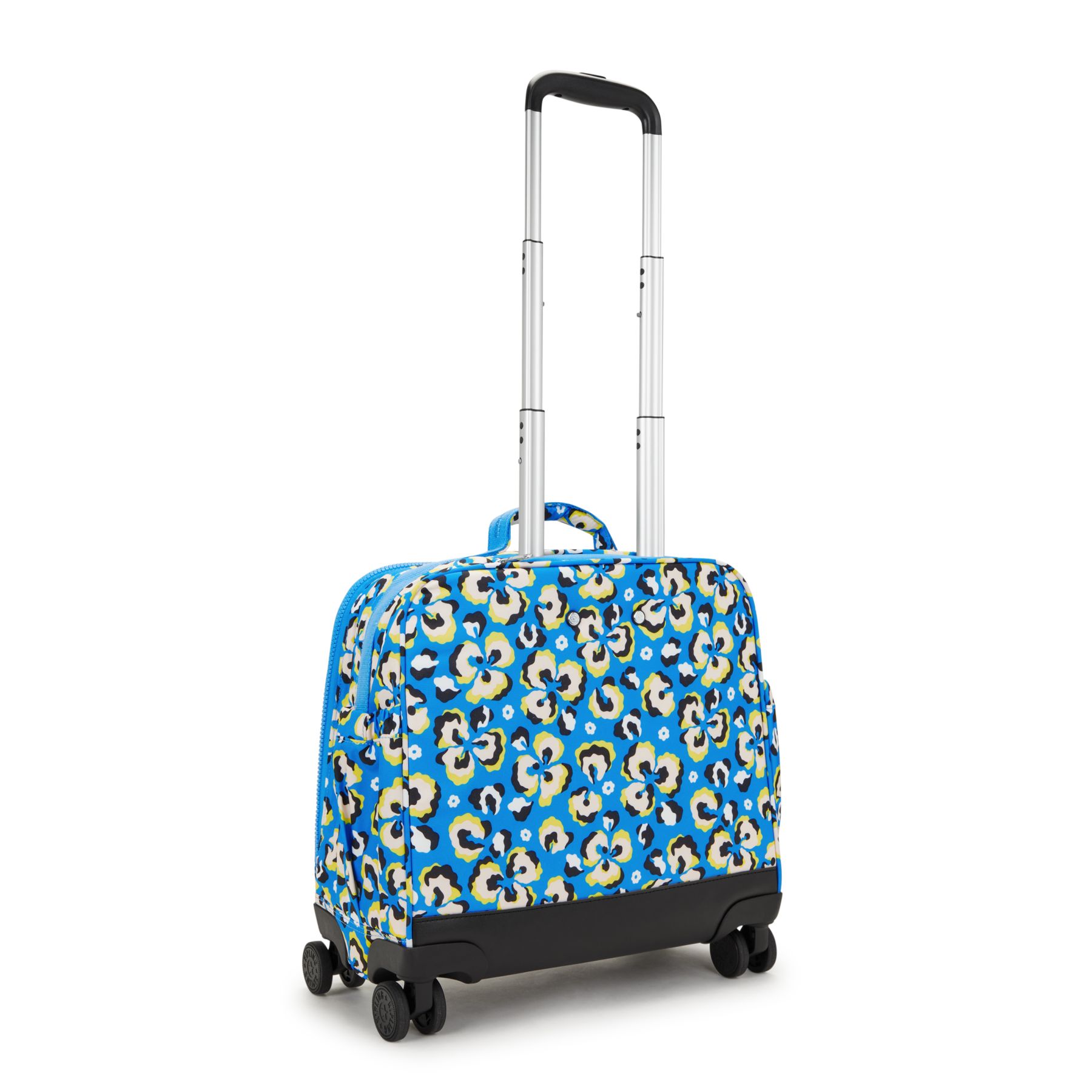 NEW STORIA Sac d'école à 4 roues pour enfants avec compartiment pour ordinateur - Leopard Floral