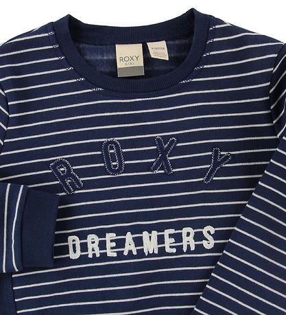 Roxy Sweatshirt - Navy m. Streifen/Logo