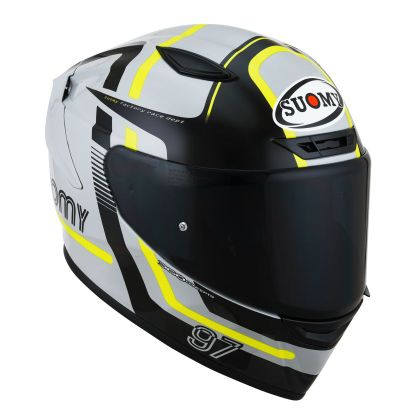Casque Suomy TRACK-1 - NINETY SEVEN - Gris / Jaune