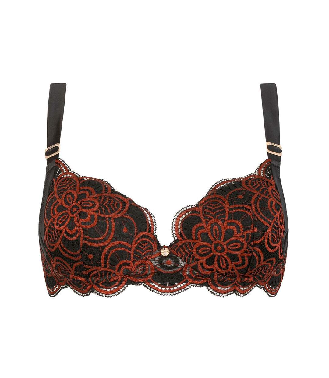 Soutien-gorge ampliforme coque moulée caramel Lucy