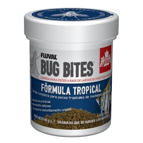 Ração granulada para peixes Fluval Bug Bites