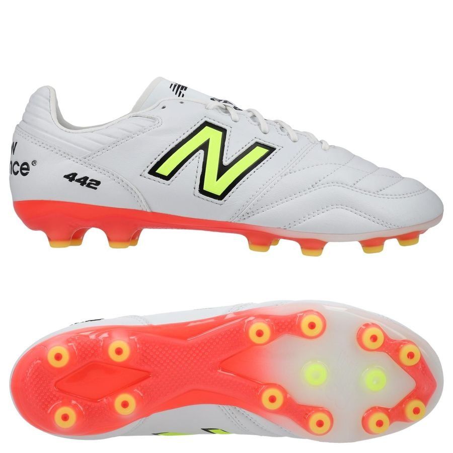 New Balance 442 V2 Pro AG Flash Point - Blanc/Vert/Noir