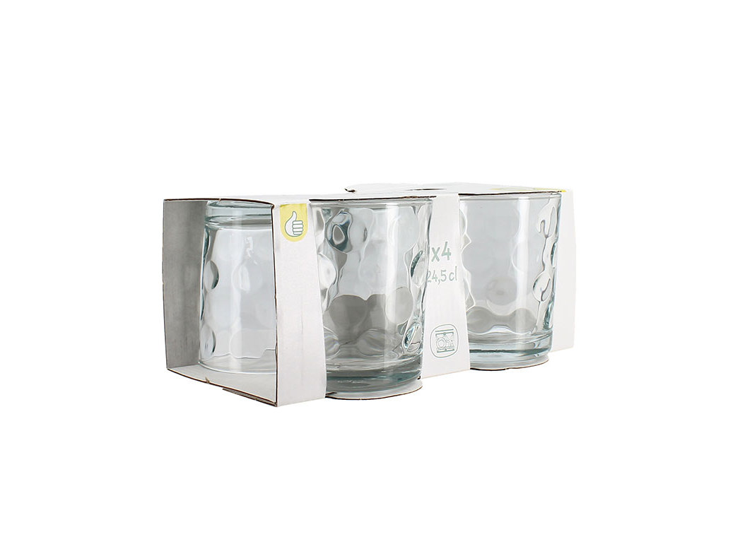 CONJUNTO 4 COPOS POLEGAR VIDRO ALICE 25.5CL