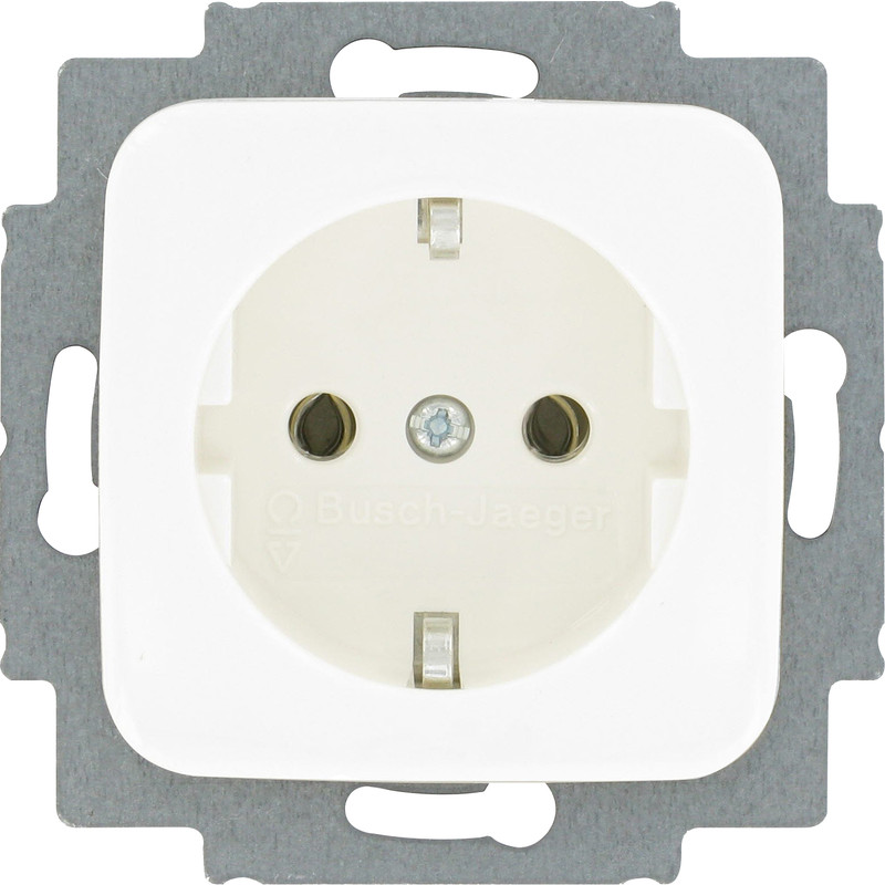 Busch-Jaeger Reflex SI wandcontactdoos RA inbouw Glanzend wit