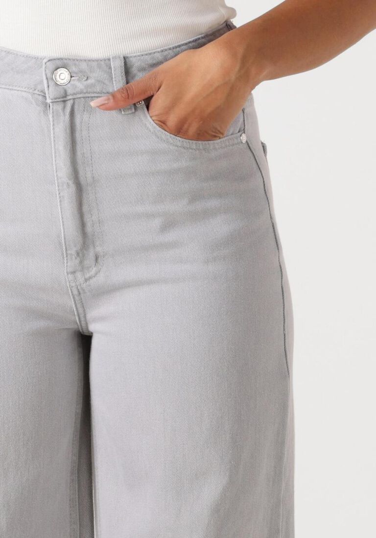 grijze second female wide jeans denira denim jeans