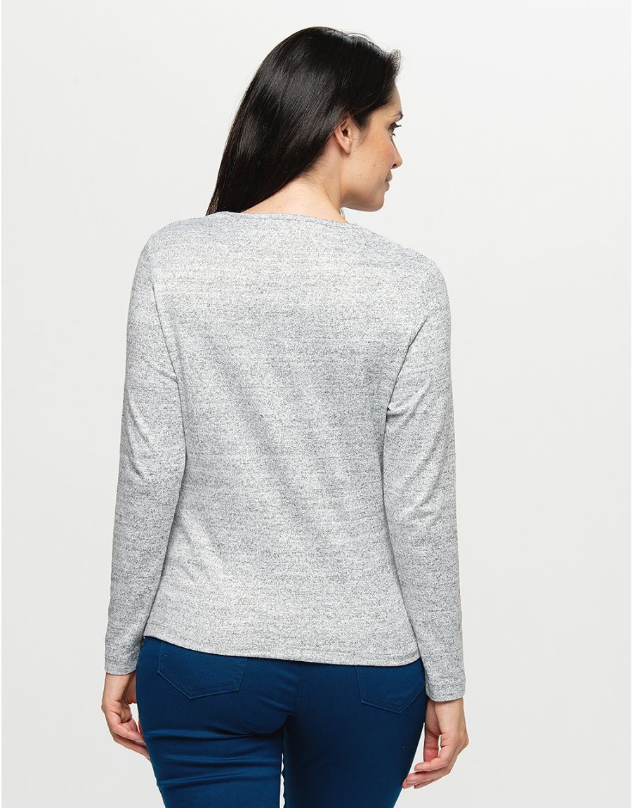T-shirt gris chiné