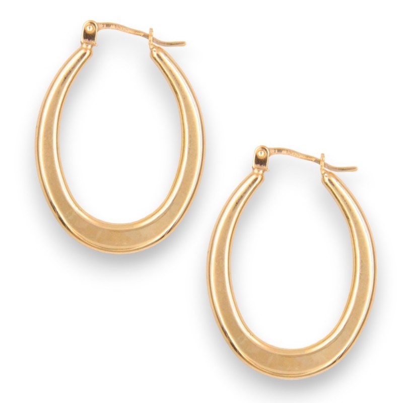 Boucles d'Oreilles Créoles - Or Jaune - Femme