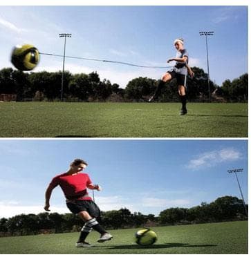 Elastisk treningsbånd for fotball Gul/Sort
