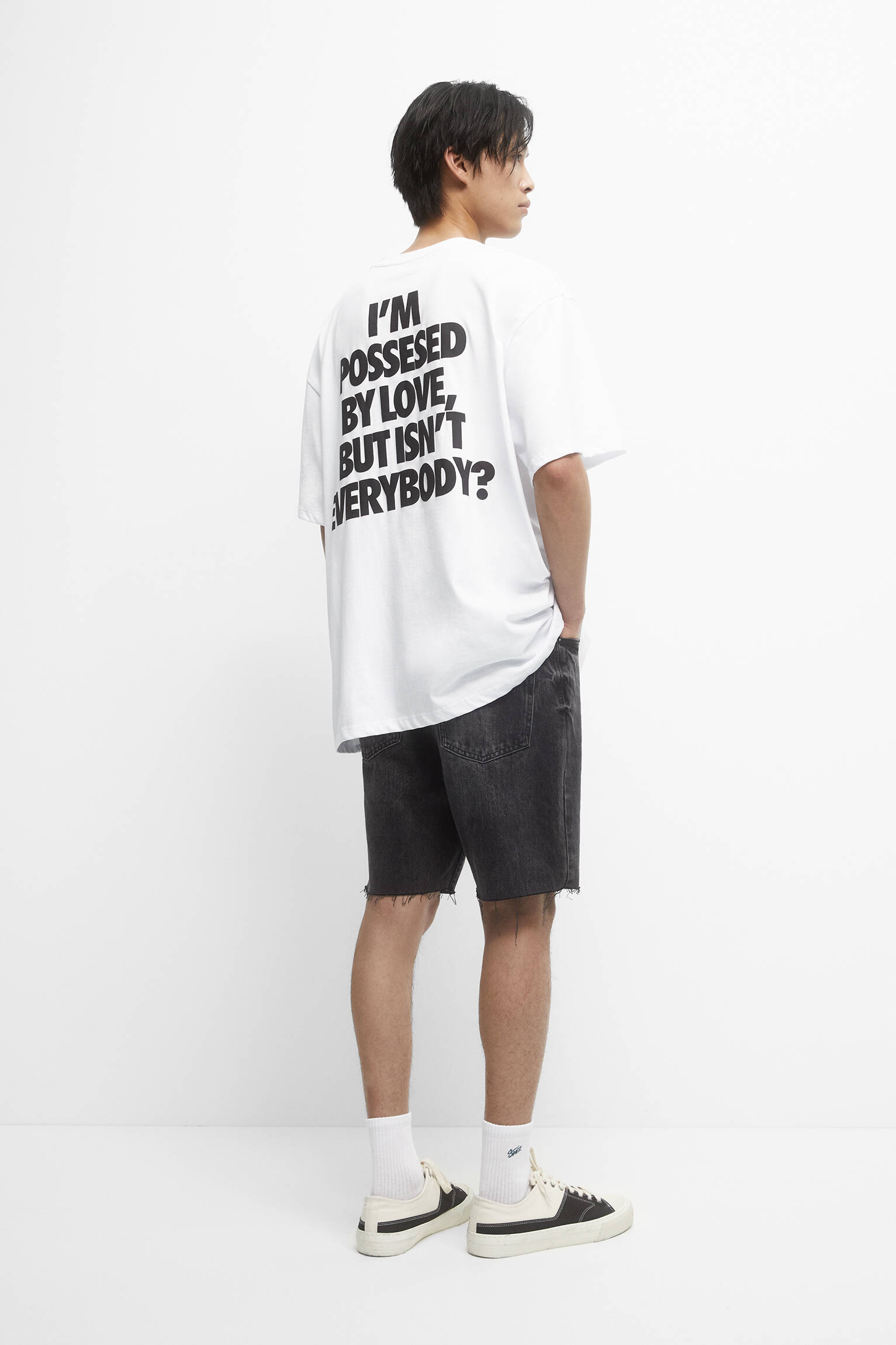 CAMISETA BRANCA FREDDIE MERCURY COM TEXTO - BRANCA