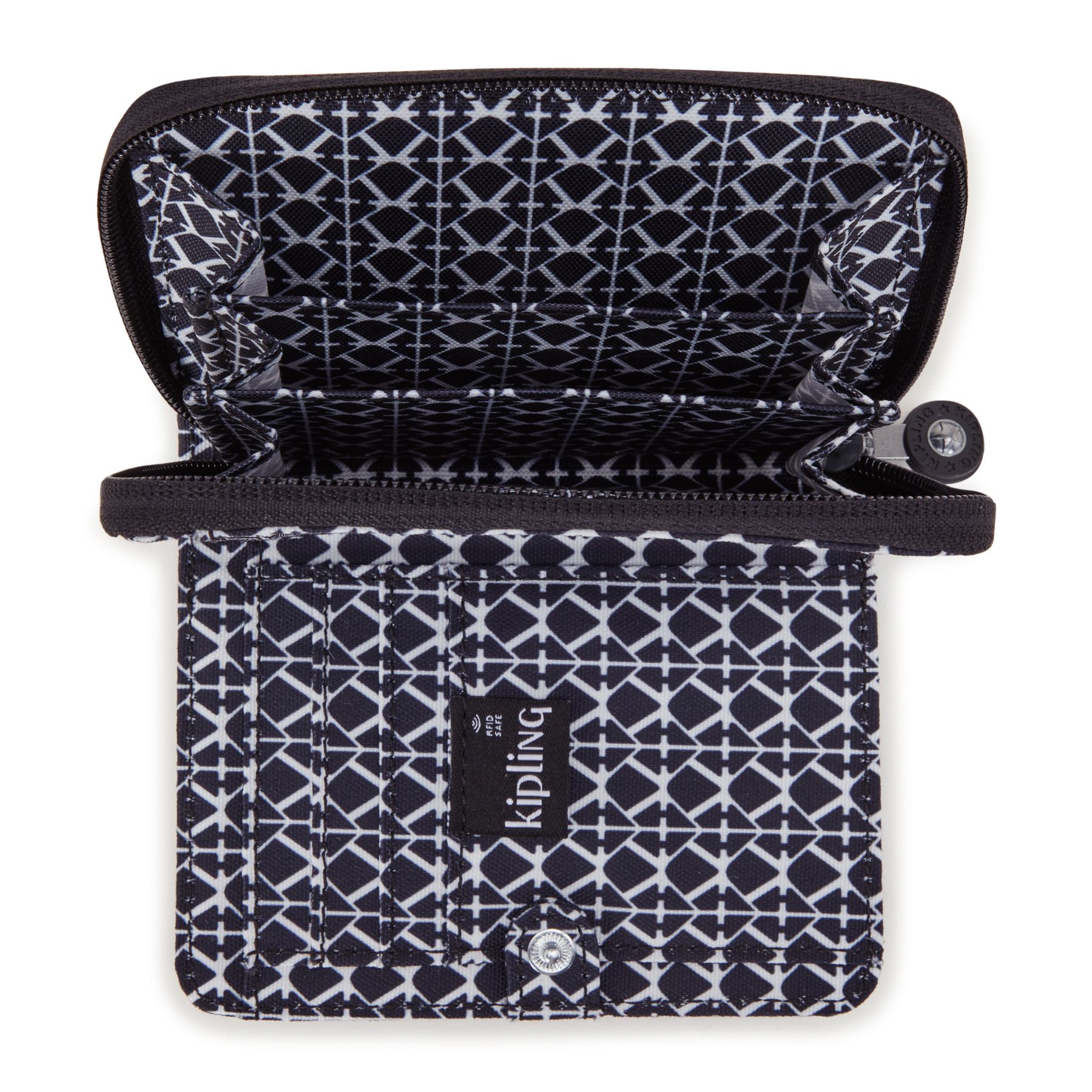 MONEY LOVE Portefeuille Moyen RFID - Signature Print