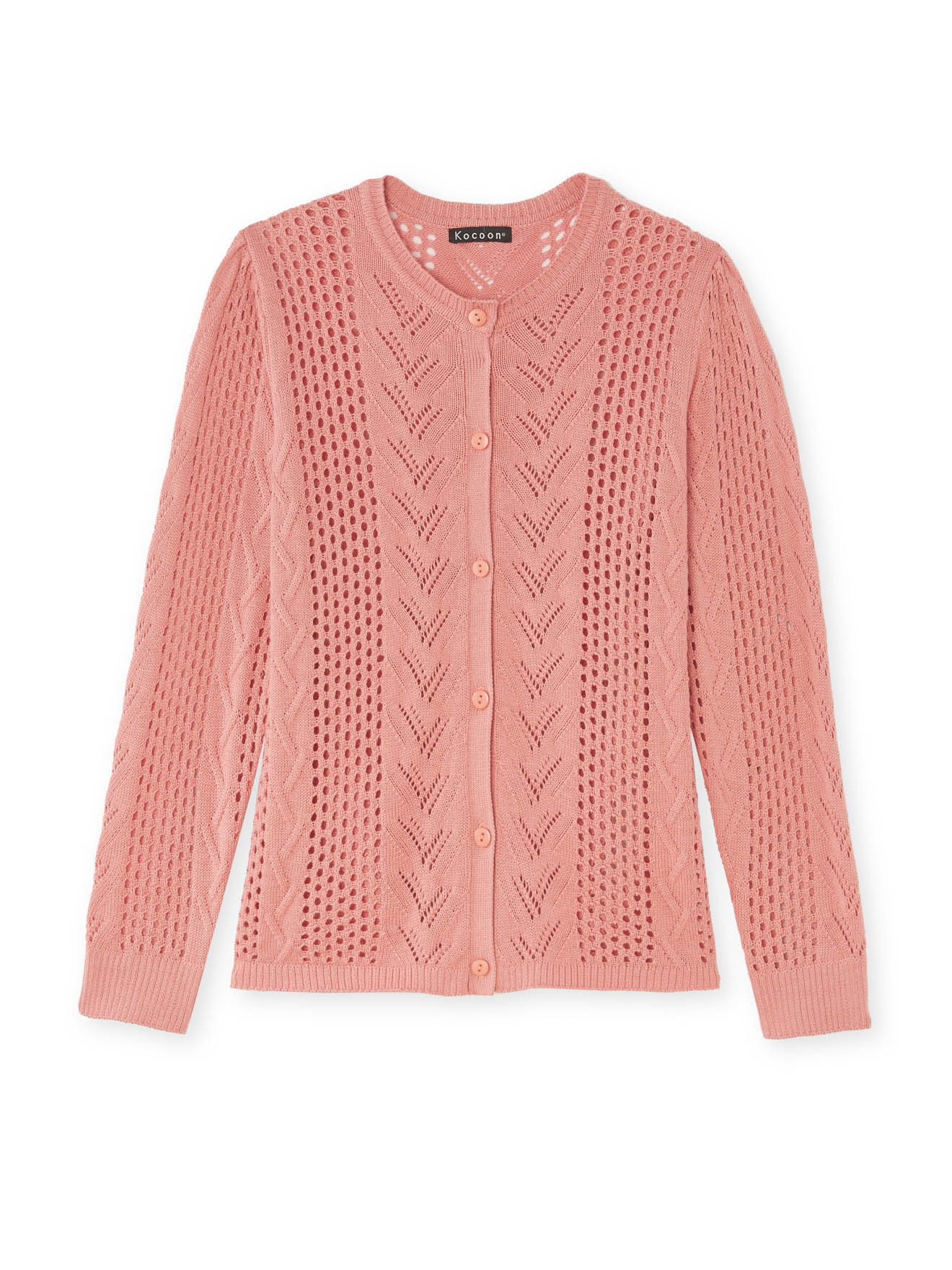 Cardigan en maille fantaisie